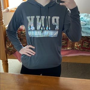 Grey PINK hoodie